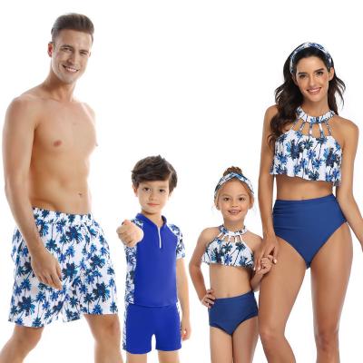 China New Designs Customized Matching Family Swimwear Bathing Suit Parent-child Swimsuit Plus Size for sale