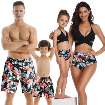 China Breathable Parent-child Swimwear Highwaist Bikini Mom Dad and Me Bikinis and Beachwear for sale