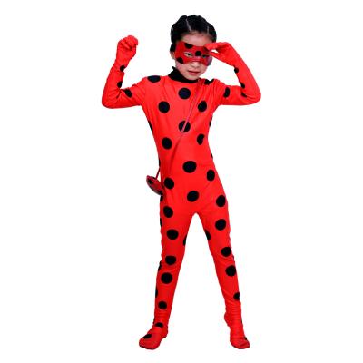 China Kids Cosplay Best Price Anime Cosplay Halloween Party Costume Kids Ladybug Costume Girls Ladybug Jumpsuit for sale