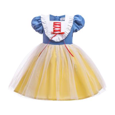 China White Sofia Aurora Snow Eco-friendly Soft Material For Kids Elsa Costume Dress Halloween Girl Princess Cosplay Dress for sale