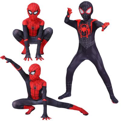 China Dropshipping Breathable Eco-friendly Kids Superhero Jumpsuit Spider Man Costume For Boys Halloween Cosplay for sale