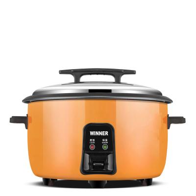 China Large Automatic Cooking Capacity 45 L Orange Color 4500 W Rice Cooker Commercial Use For 70-80 People for sale