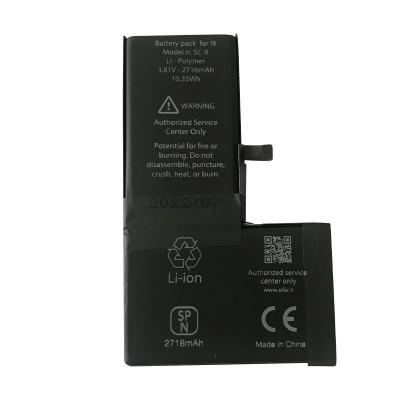 China Original Mobile Phone Replacement Li-ion Battery IPHXJQBTI For iPhone X 2716mAh 3.81V for sale