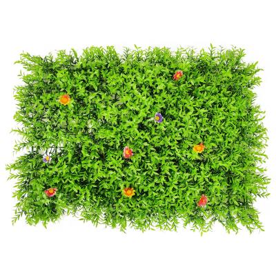 China Easily Assembled Artificial Plants Wall Artificial Green Plant Grass Green Hanging Wall for sale