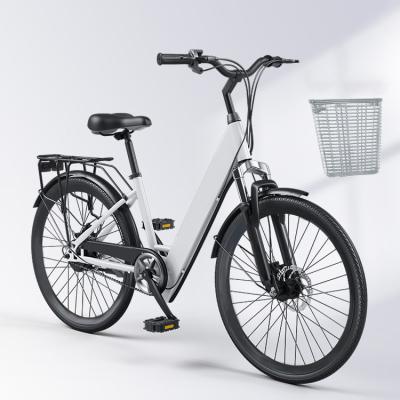 China Standard big wheel electric bicycle 350W strong power lithium battery adult electric bicycle on transportation China factory direct sale for sale