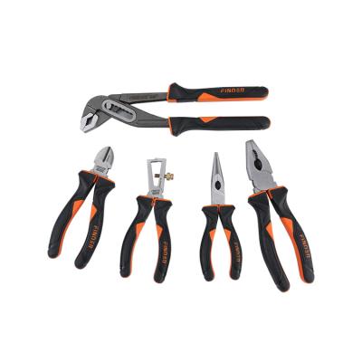 China MULTI FUNCTIONAL 5pcs Pliers Set Cutting Combination Pliers Screw Removal Carbon Steel DIY Tools Multifunctional Crimping Pliers for sale