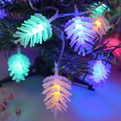 China Pine Cones Christmas Tree String Lights Pine Cone Decor for Party Indoor Outdoor Patio Wedding Christmas Tree Garden for sale