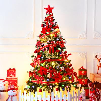 China Warm White Led Christmas Tree Lights Decoration 1.8m Felt Assembled Led Christmas Tree for sale