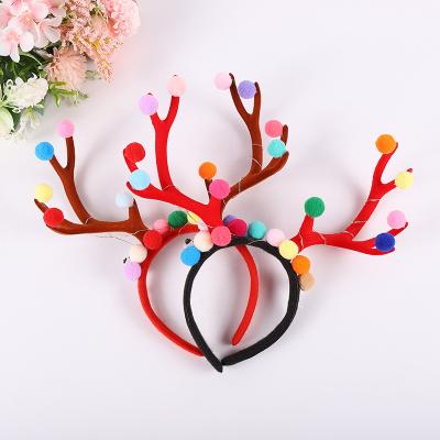 China Luxury Light Up Christmas Headbands With Led Lights Santa Ball Designs Holiday Parties Favors Christmas Led Headband for sale