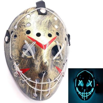 China National Independence Day/Masquerade/Party/Concert Halloween Halloween Cosplay Led Jason Mask Light Up Full Face Mask For Festival Halloween Cosplay Costume for sale