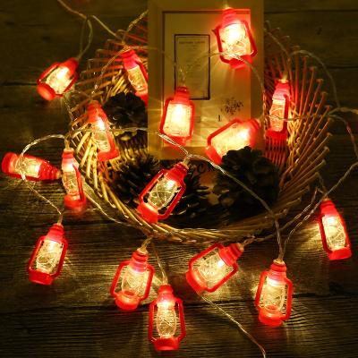 China Decorative Halloween Kerosene String Lights Mini LED Lantern Holiday Garden Patio Home Decor Vintage Decorations for sale