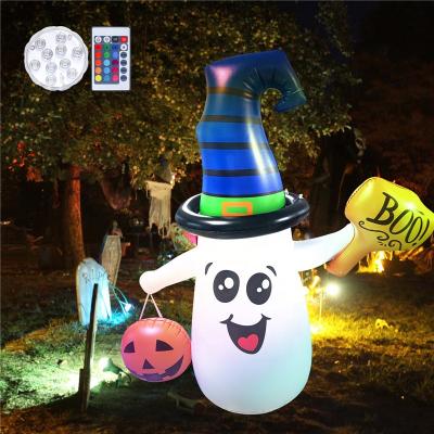 China Halloween Ghost Explosion Yard Decoration Indoor/Outdoor Inflatable Cute Clearance with LED Lights Item for Holiday Party Yard Garden for sale