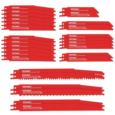 China HYCHIKA Wooden 32 Pieces Interchanging Saws Blade Set Wood Cutting Saw Blade with Organizer Case for sale