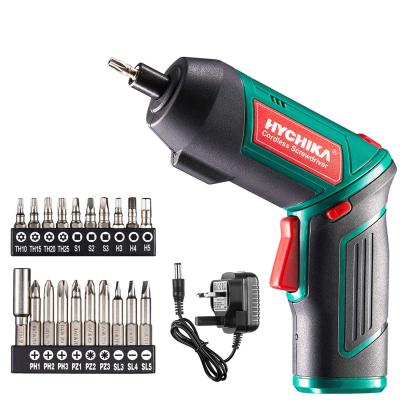 China Multi Function HYCHIKA 3.6V 6Nm Electric Screwdriver With Accessories Tool Box Screwdriver Set for sale