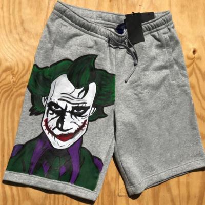 China Active Athletic 100% Cotton Cartoon Sublimated Pants Elastic Waist Shorts Mens Shorts for sale