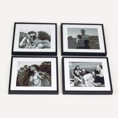 China Direct Selling 20*20cm Environmental Friendly 8*8 Inch Size Wall Decor Picture Frames Collage Square Wall Art Picture Frame Plastic for sale