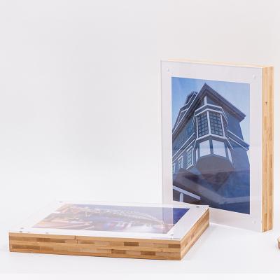 China Eco-friendly Material Customized Bamboo Picture Photo Frame For Home Decoration for sale