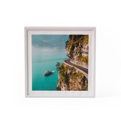 China 2022 White Plastic Tile Square Best Selling Environmentally Friendly Australia Style 8*8 Inch Picture Photo Wall Art Plastic Tiles for sale