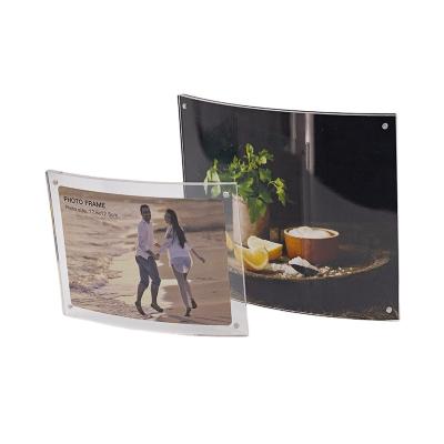 China High Quality Environmentally Friendly Custom Made Clear Acrylic Memorabilia Panel Photo Frame Party Acrylic Photo Display Stand Wedding for sale