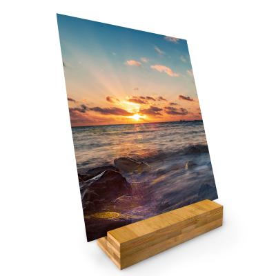 China funia photo frame PVC picture frame wit sublimation stand environment friendly wood for sale