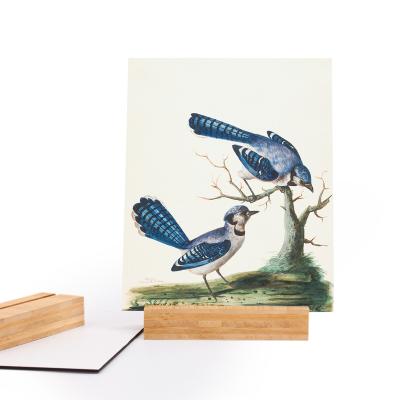 China Environmental Friendly Good Quality New Design Wooden Frame Rectangle Shape PVC Wood Panel Art Markers Bring Bamboo Base Photo Frame for sale