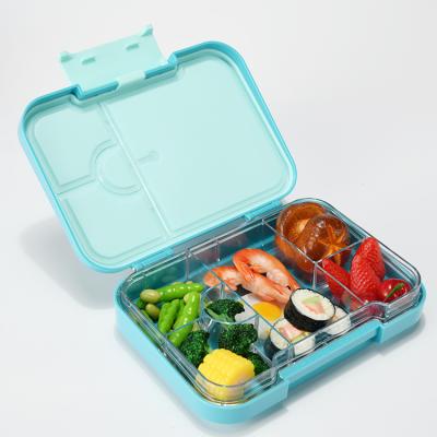 China Eco Sustainable Cute Rectangular Cute Bowl Kids Friendly Lunch Box With 4/6 Compartments for sale