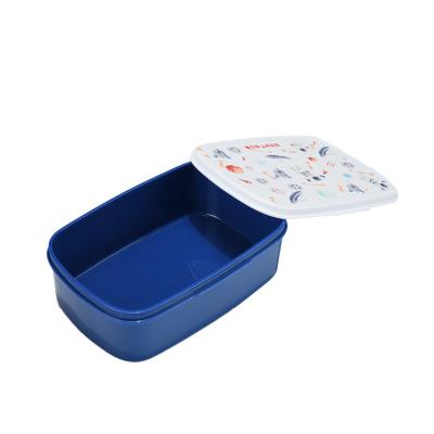 China Square Recycled Stackable Plastic Lunch Box Reusable Lunch Box Tiffin Box Lunch Microwavable for sale