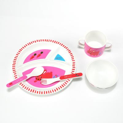 China Aohea 2021 Contemporary Fast Delivery Home and School Dinnerware Set Baby BPA Free Baby Dinnerware Set for sale