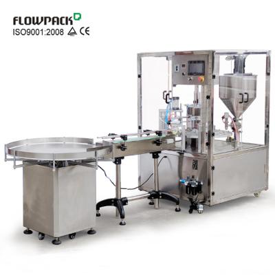 China Plastic food yogurt cups machine, 500ml yogurt filling and cup packing machine, rotary automatic yogurt cup filling sealing machine for sale