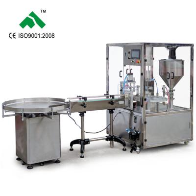 China Food yogurt filler seal topping machine, yogurt packaging machine, automatic yogurt packing machine for sale