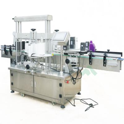 China New Food Finished Fully Automatic High Speed ​​Double Side Labeling Machine For Flat Bottle for sale