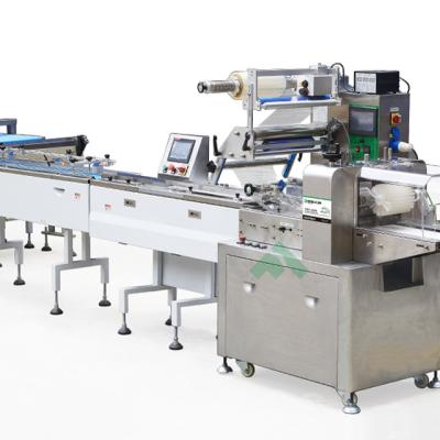 China Food Biscuit Squeezing Machine With Packing Line Wafer Biscuit Packing Machine Biscuit Feeding Packing Line for sale