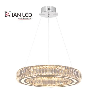 China Modern Pendant Crystal Stainless Steel Lamps Hanging Customs Lead the Price of Ceiling Lights for sale