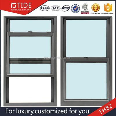 China Swing Aluminum Profiles Vertical Windows / Double Vertical Window for sale