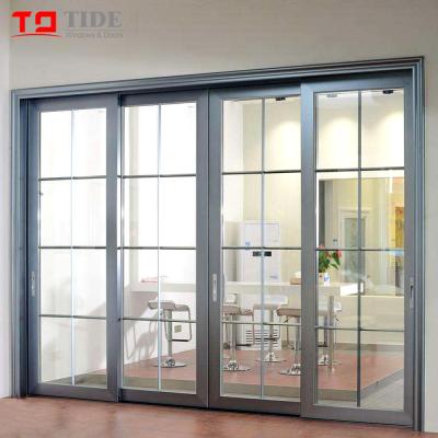 China Sliding German Hardware Lift And Aluminum Sliding Door Grille Design for sale