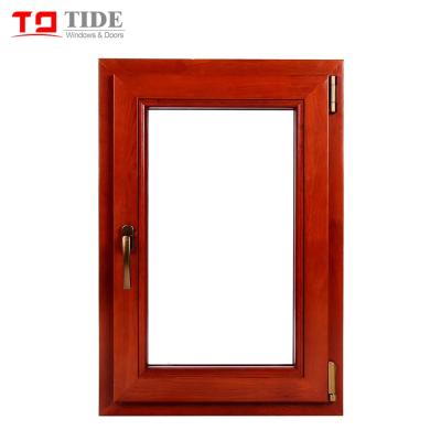 China Swing Casement High Quality German Inward Soundproof Bay Window Aluminum Veneered Timber Clad Window Frame for sale