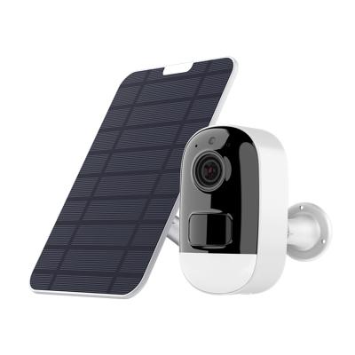 China Built-in Siren 3MP Solar Ourdoor IP66 PIR Human Waterproof Detection Camara Security System WiFi CCTV Battery Operated Camera for sale