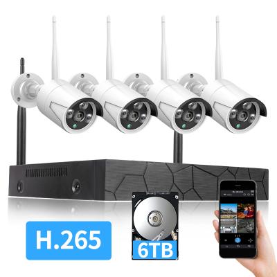 China Siren OEM Tuya NVR Kit 8CH Video Surveillance 1080p IP CCTV Camera Security System Built-in Wireless CCTV DVR for sale