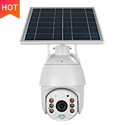 China Built-in Siren CCTV Camera 2MP PIR Wifi 4G SIM Card Cctv Camera Waterproof 2 Way Audio for sale