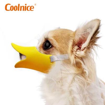 China Custom China Customs Officer Training Pet Store Supplies Funny Grooming Dog Platypus Soft Breathable Mouth Muzzle for sale