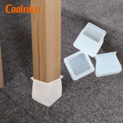 China Amazon Hot Selling Anti-Slip Silicone 32pc Rectangular Furniture Chair Legs Caps for sale