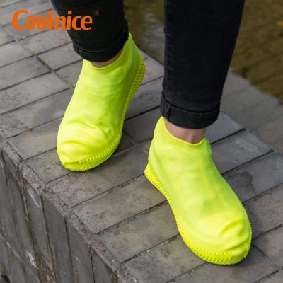 China Waterproof Reusable Washable Silicone Rainy Day Office Worker Elastic Student Shoe Covers for sale