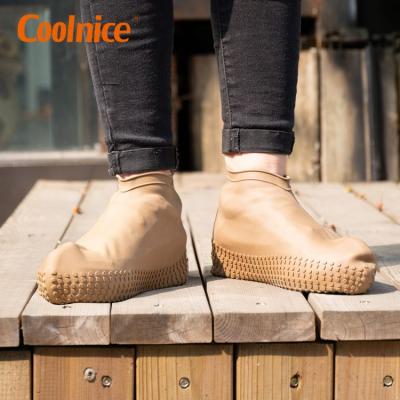 China Coolnice Waterproof Convenient Easy To Carry Silicone Waterproof Rain Anti Slip Shoe Cover for sale