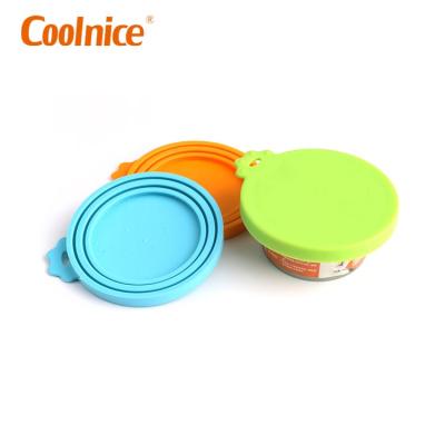 China Simple Regular Wide Mouth Silicone Stretch Mouth Universal Pet Seal Round Lid Canned Bulk for sale