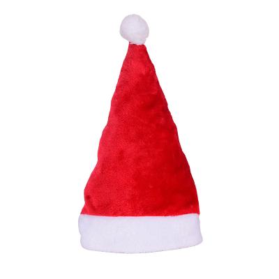 China JOINT Ultra Soft Kids Santa Claus Christmas Hat Christmas Festival Party Decoration Faux Fux Hats Adult Classic for sale