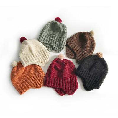 China New fashion child baby winter JOINT hats and hats warm hats Autumn Knitted Hat Kids crochet beanies for sale