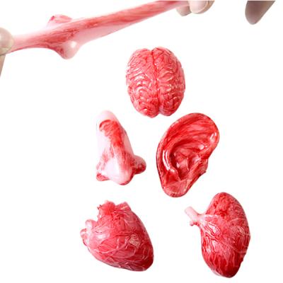 China Relieve Stress Jokes Wholesale Toys Halloween TPR Human Body Organ Sticky Toy for sale