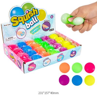 China Best Selling Toy Squeeze Relief Colorful Antistress Ball Toys Anti-Stress Squishy Ball For Kids 4402004 for sale