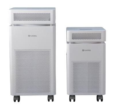 China Hotel quality assurance cadr pm white 350 hepa activated carbon tvoc odor household air purifier for sale