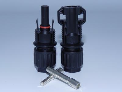 China IP67 MC4 Solar DC Connectors / Solar Panel Connector Plugs With Copper Contact for sale